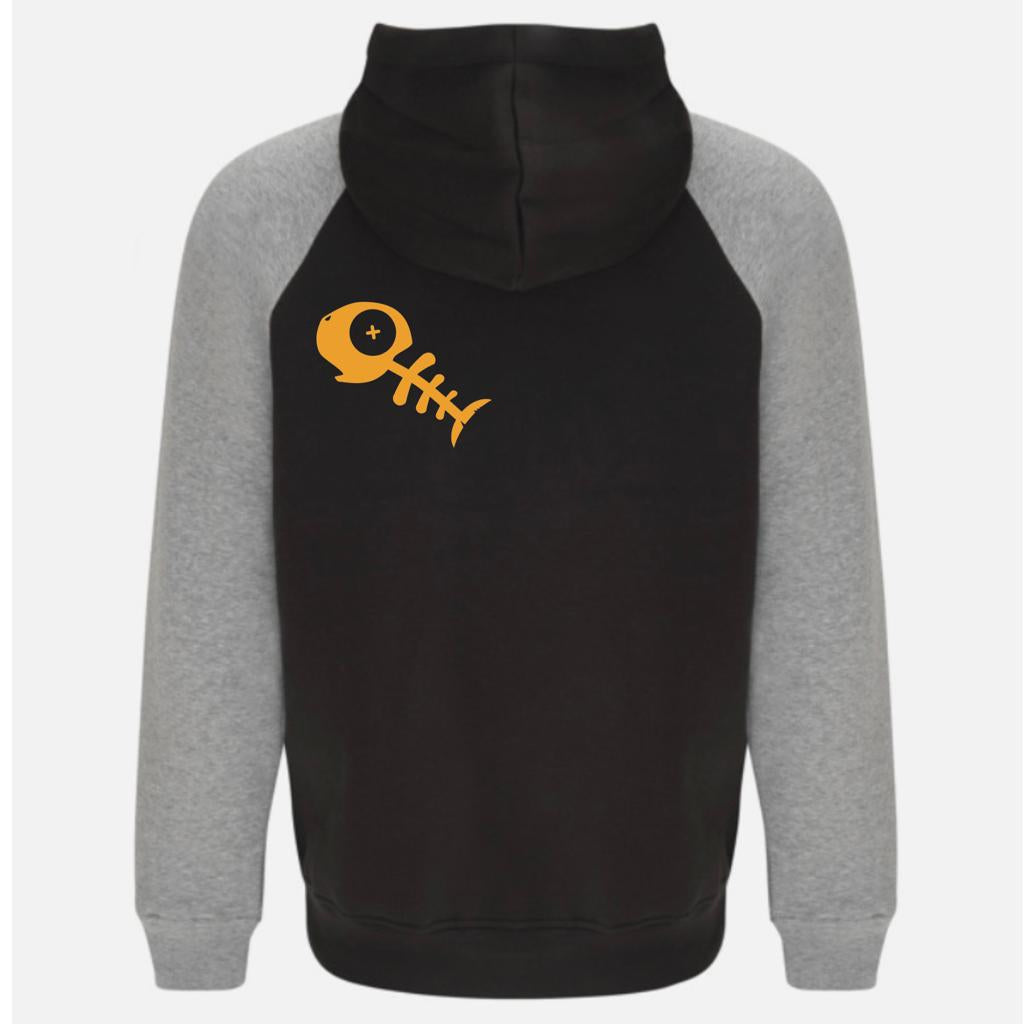 KOI - felpa bicolor nera