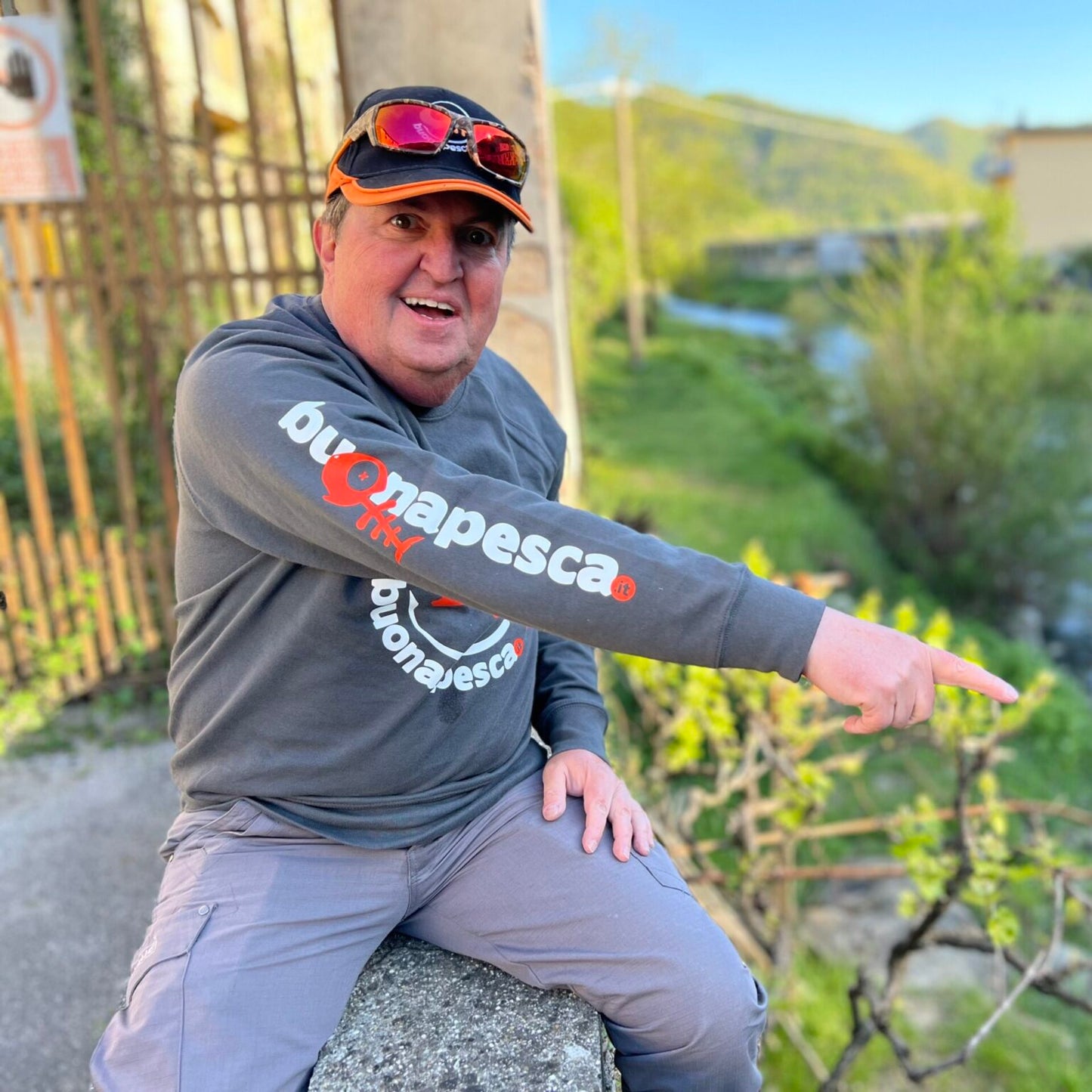 AMUR LIGHT - felpa girocollo leggera grigio piombo