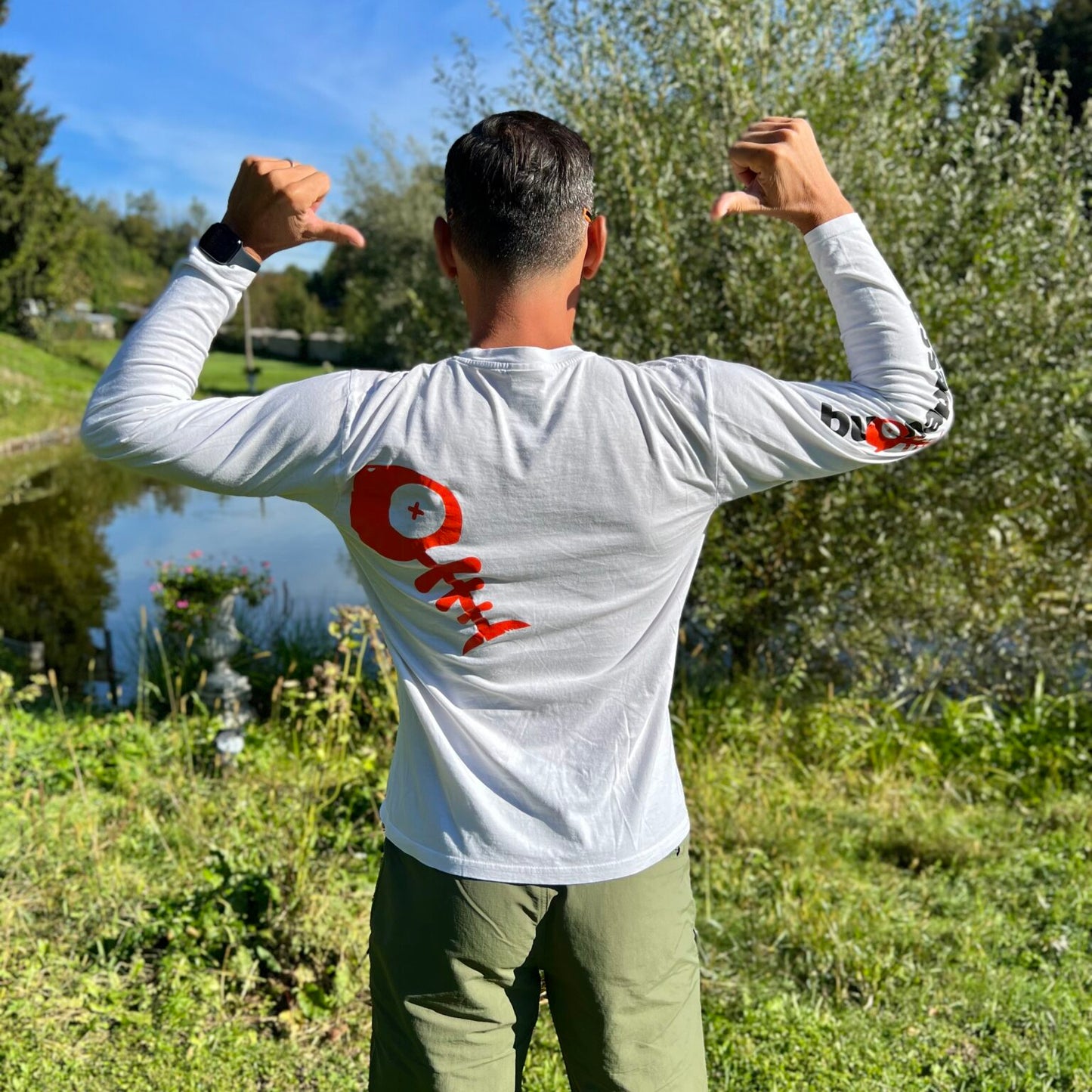 FARIO - t-shirt manica lunga bianca