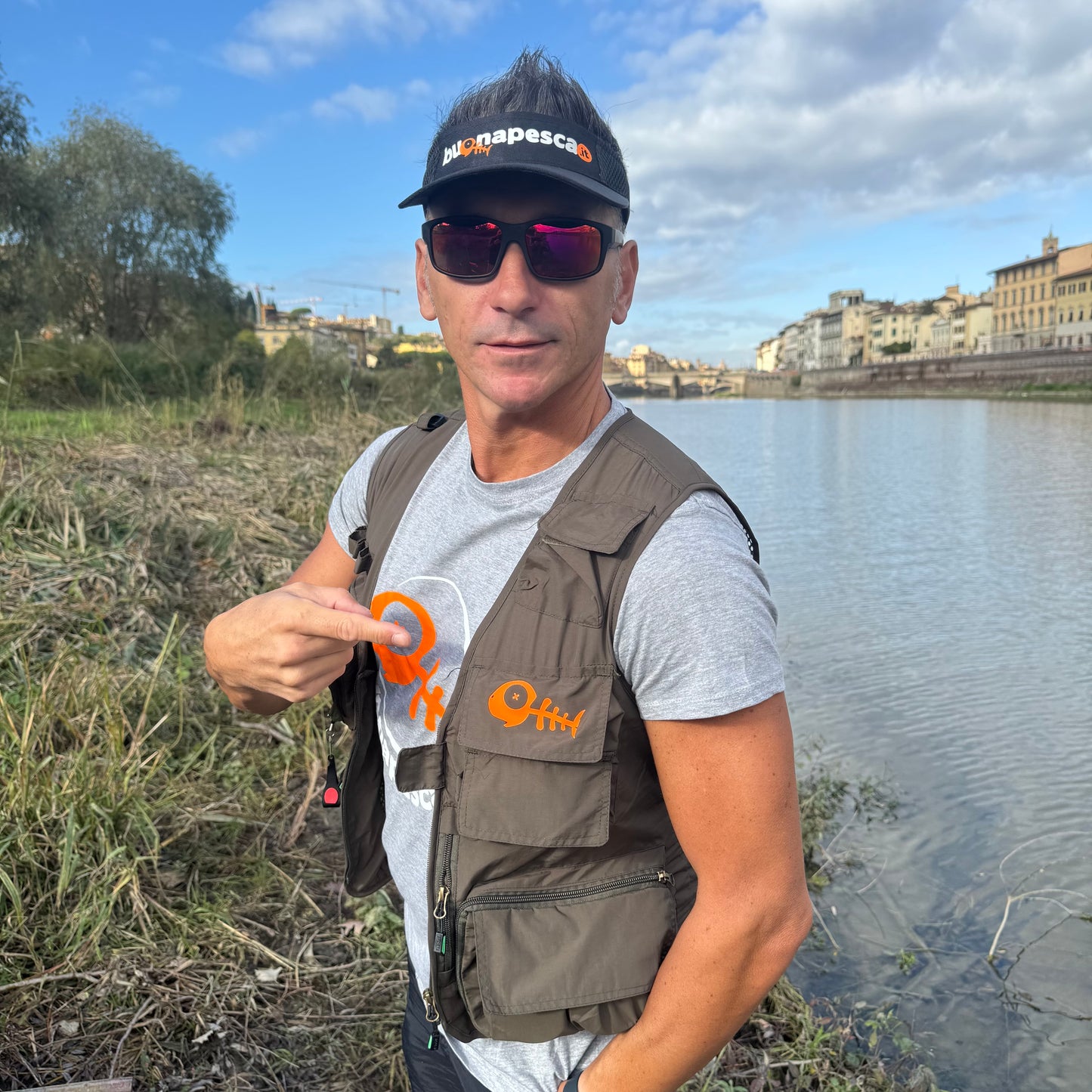 NASEN - gilet torba multi tasche