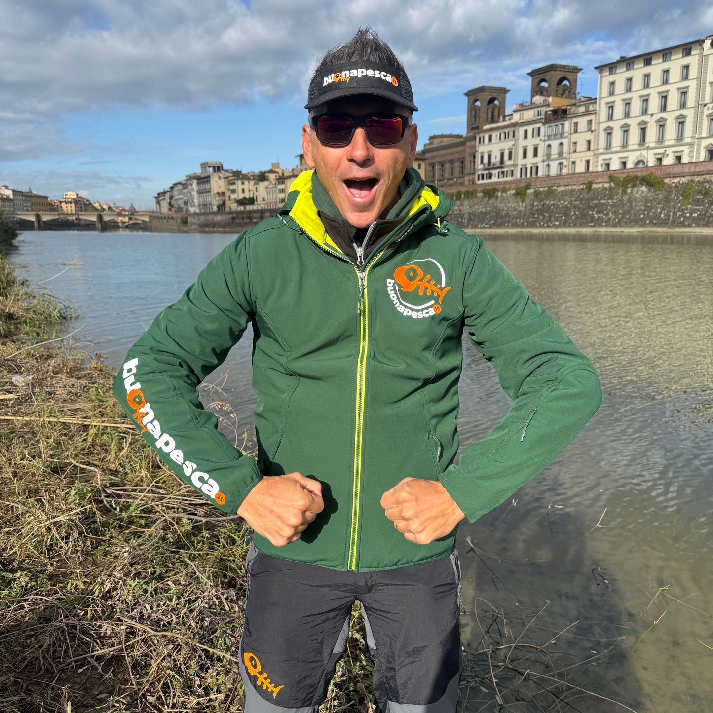 BRANZINO - giacca calda verde