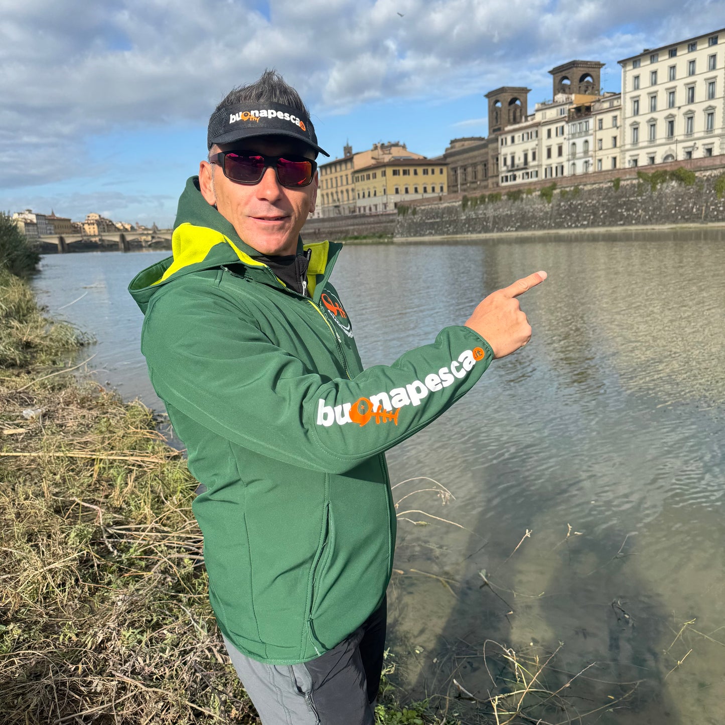 BRANZINO - giacca calda verde