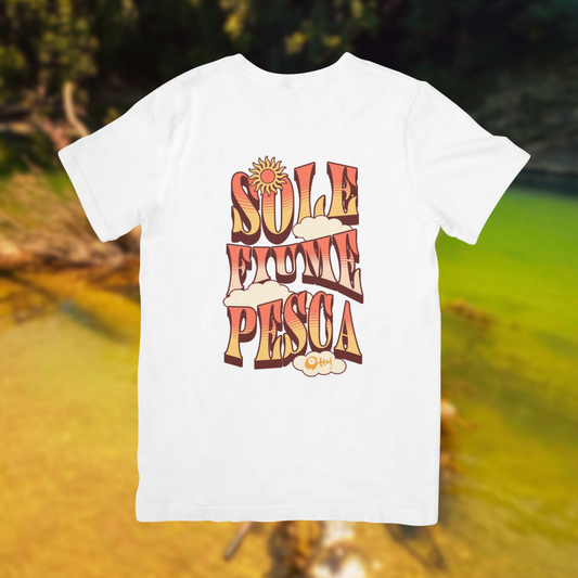 SOLE, FIUME, PESCA - t-shirt stampa