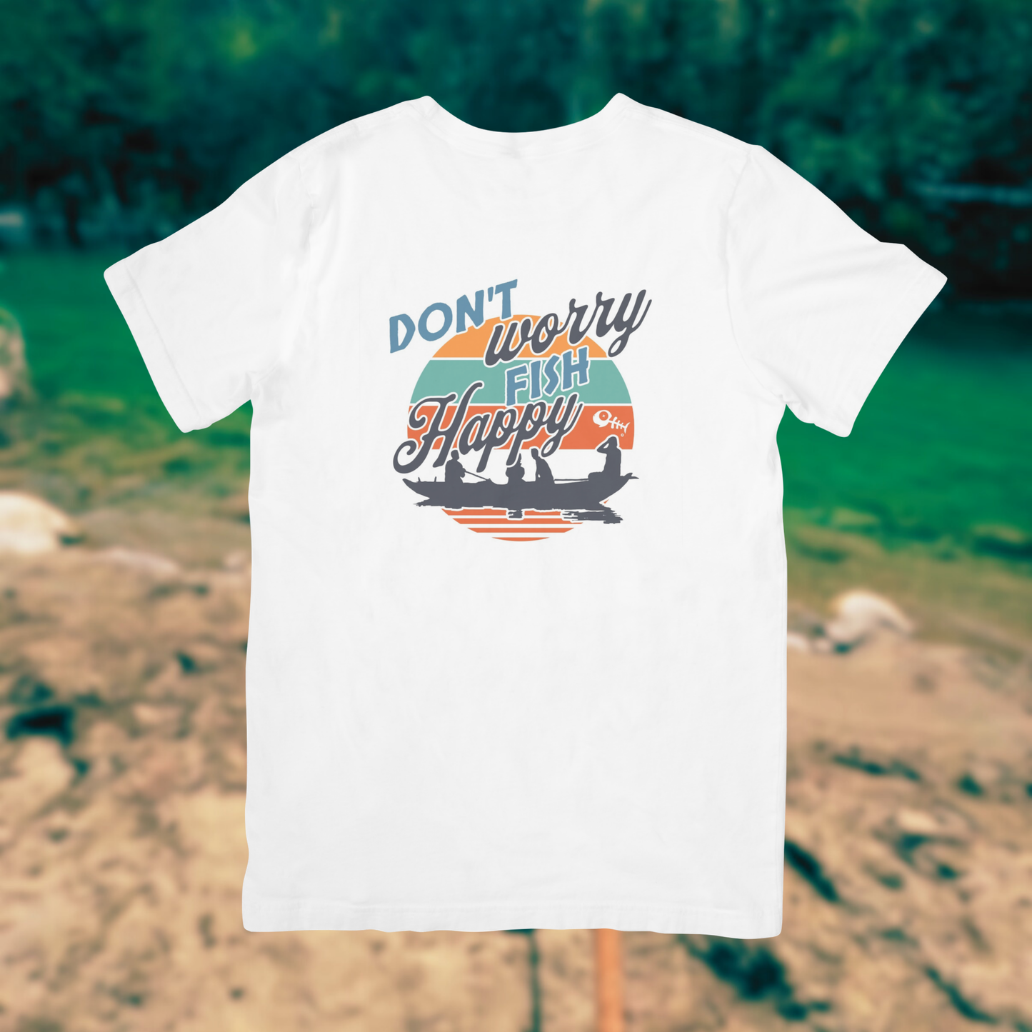 FISH HAPPY - t-shirt stampa
